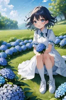 あじさいが咲いたよ！