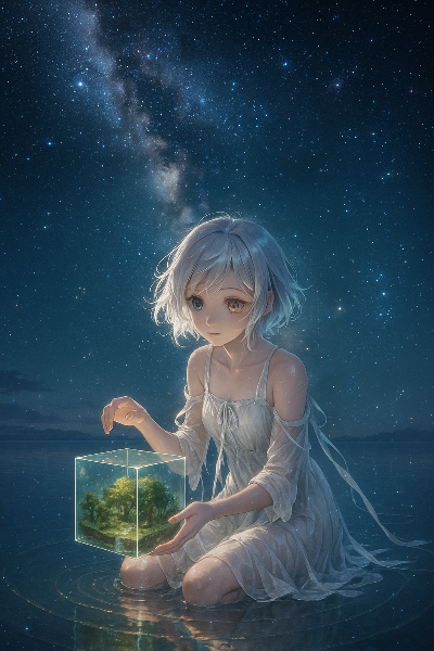 星空に浮かぶ小さな森の守護者