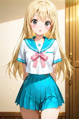 金髪ロングの女の子