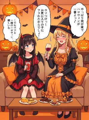 daughter & mother 二人のハロウィン