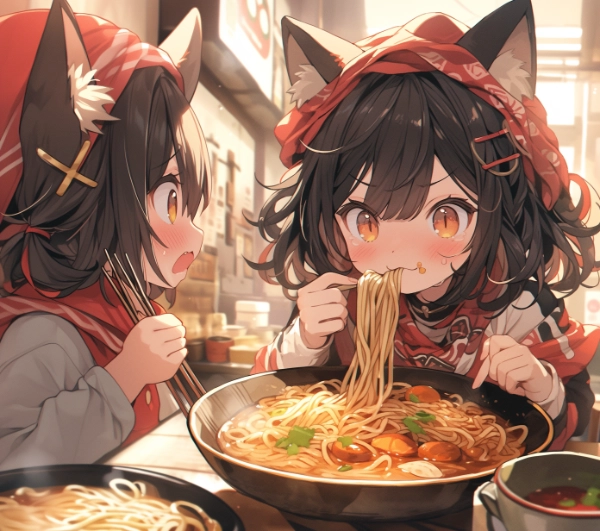 ラーメン奮闘中