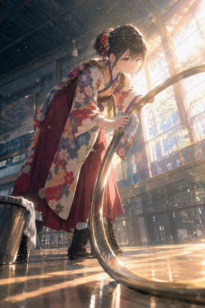 輪拭く和服