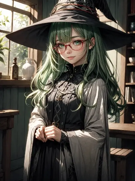 緑の髪のお姉さん（2.5次元）