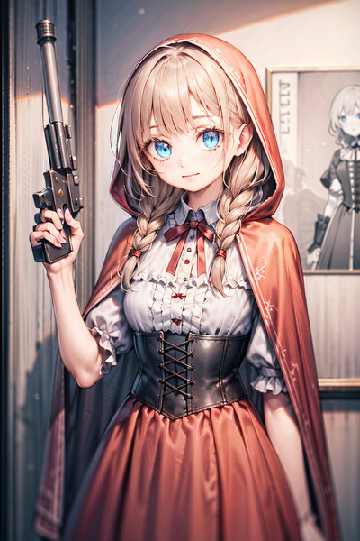 手配書（赤ずきんの少女錬金術師）其之二