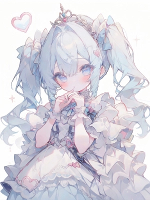 light blue princess