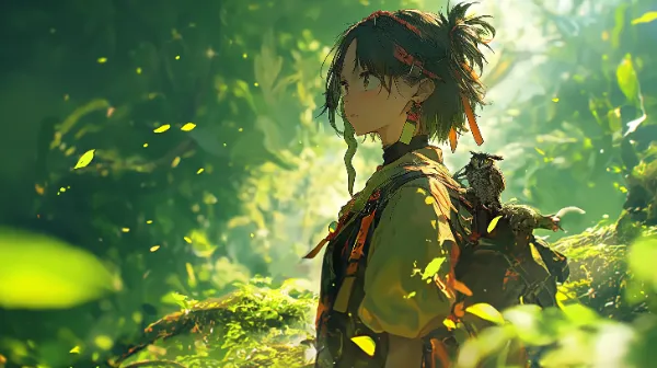 美少女探検家とその相棒（フクロウ）②