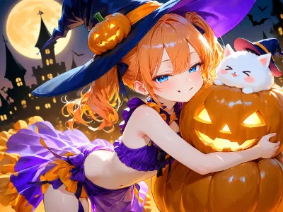 ハロウィン魔女っ子