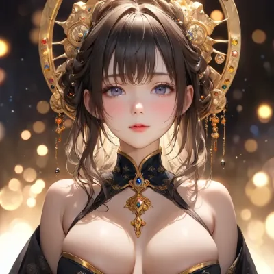 黄金の冠を纏う神秘の美少女