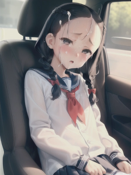 車内で