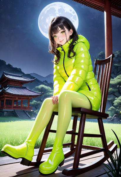 お月見(ライムグリーン)