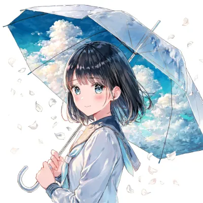 傘の中の蒼空