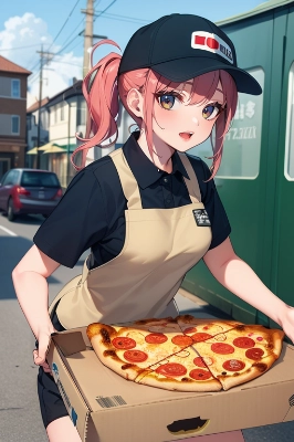 ピザお持ちしました