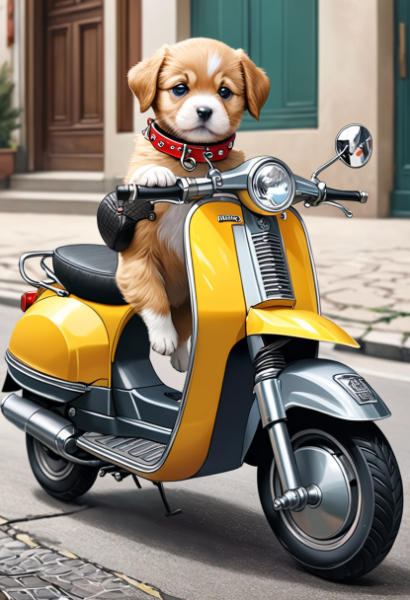 モペット乗るペット