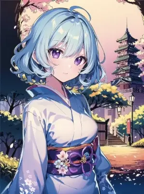 #235 青髪少女