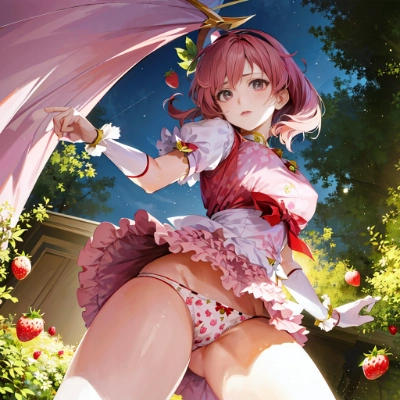 イチゴパンツを穿いてくれない自称魔法少女