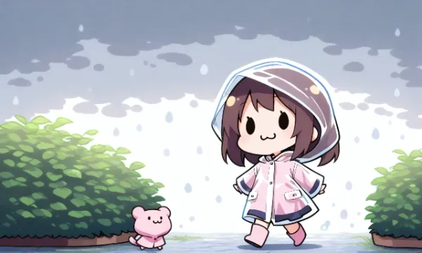 お題:レインコート 企画参加作品画像