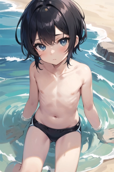 水着の男の子