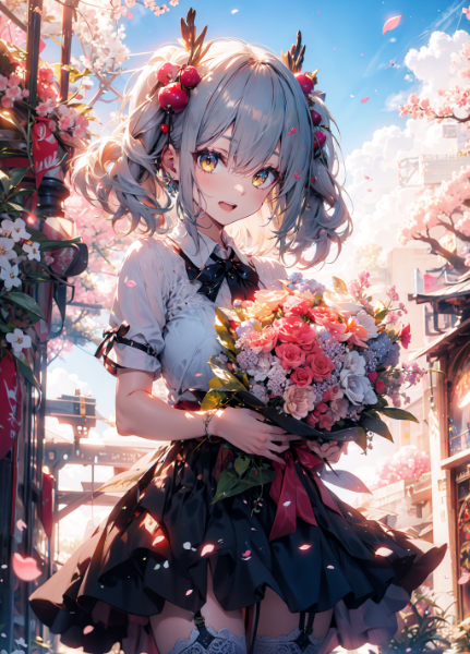 花と少女