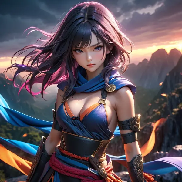 風に舞う青き戦姫