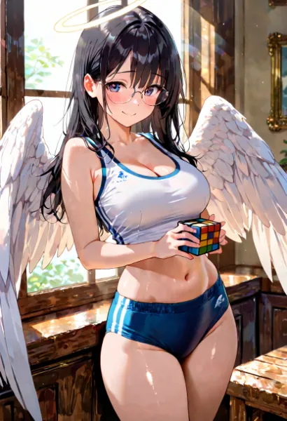 ルービックキューブと陸セパ黒髪天使さん！