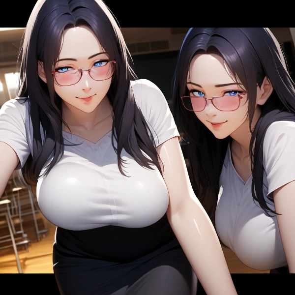 伏目がちな表情の静香先生がなにか言いたげでつらい😭♥