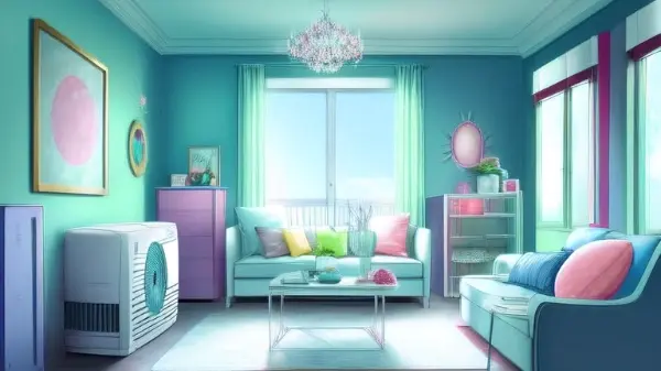 【フリー背景素材】ソファのある部屋