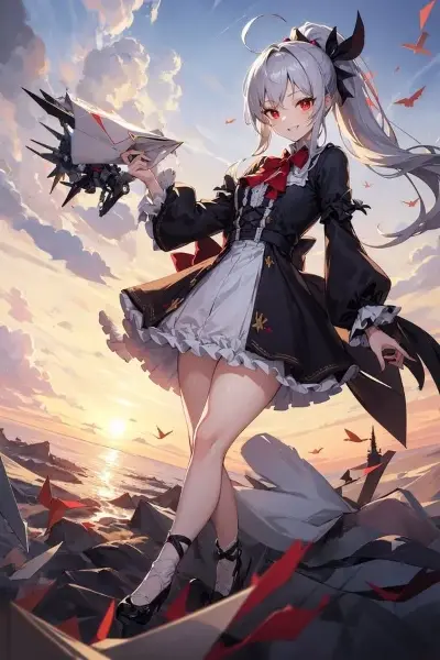 手作りの紙飛行機なのじゃ💖