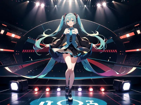 初音ミクのライブステージ