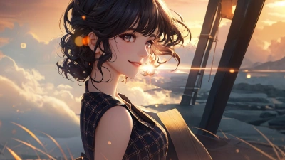 夕日