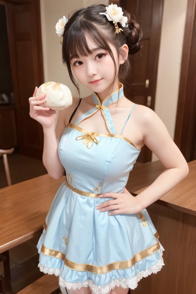 肉まんらしい肉まんをようやく持ってくれた