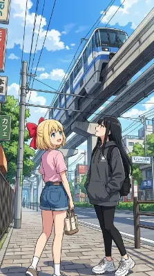 モノレールだねー