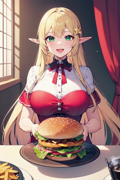 食べ歩きエルフ・三ツ星シェフのハンバーガー