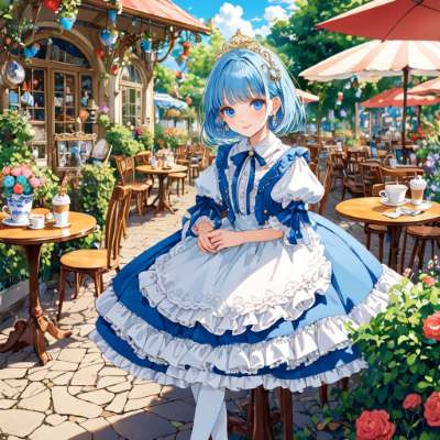 素敵なカフェにて