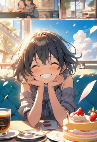 おしゃべりに花を咲かせる女の子🌸