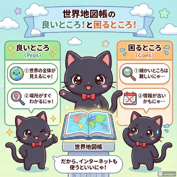 世界地図帳の良いとこ悪いとこ