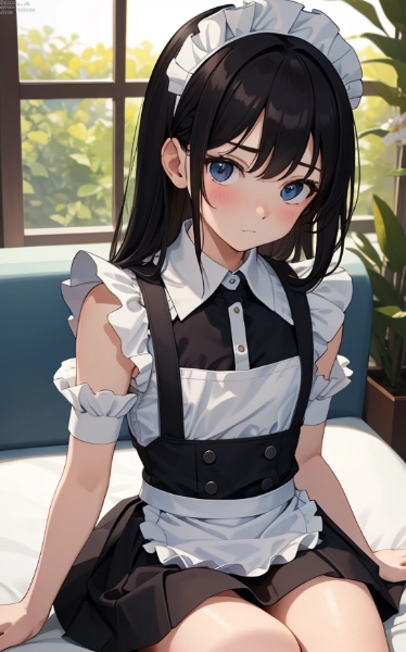 黒髪メイド