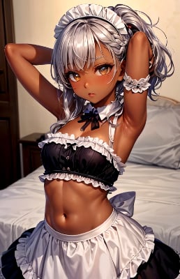 褐色メイド