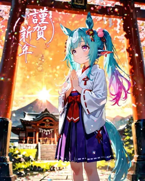 12枚）初詣と初日の出