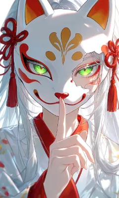 狐仮面の少女