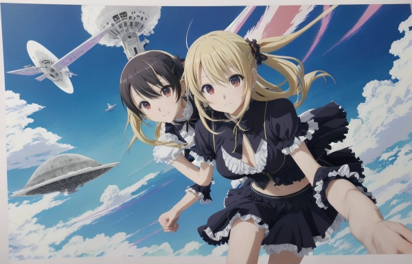 UFO が空に飛んでるー