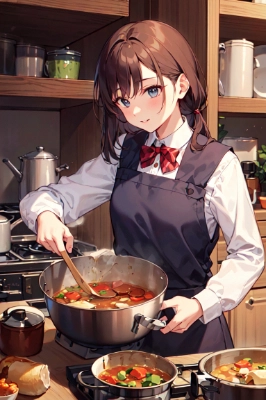 シチューの調理