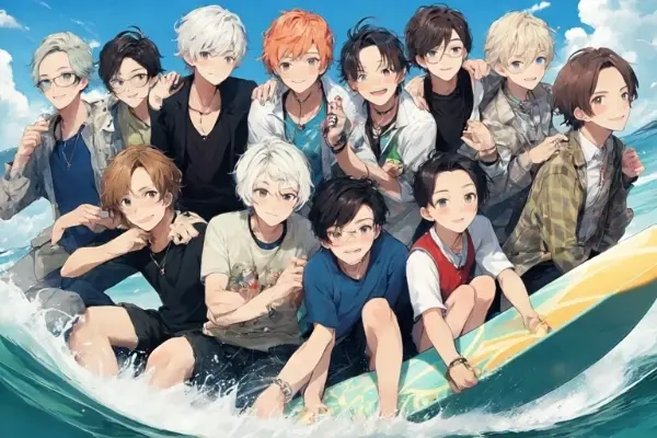 サーフィンボードに乗っている男性アイドル達！！&供養（1２枚）