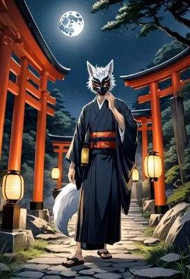 忘れられた場所の狐