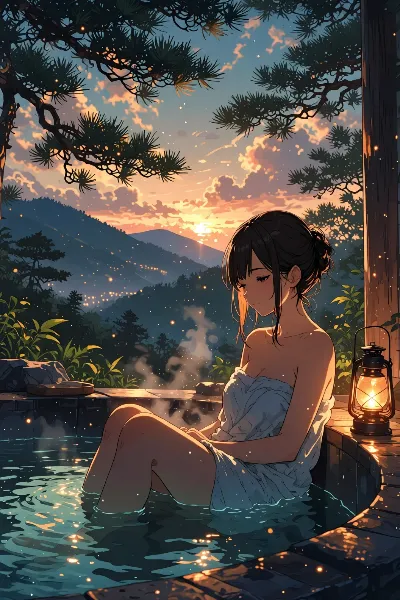 黄昏の秘湯で紡ぐ少女の物語