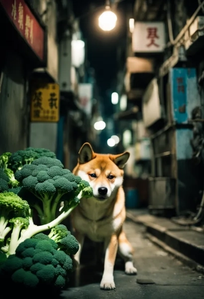 ブロッコリー犬