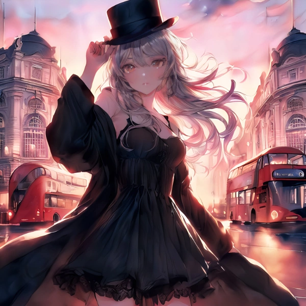 ピカデリー・サーカスにシルクハット