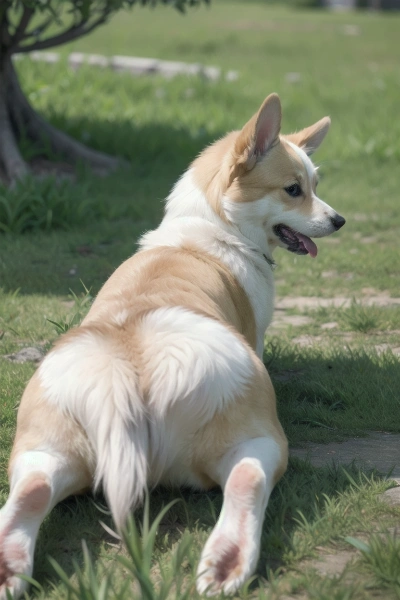 お尻犬