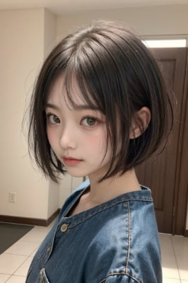 かわいい ボブヘアの女の子
