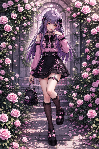 地雷系・ヤンデレ系コーデ（しおんちゃん）
