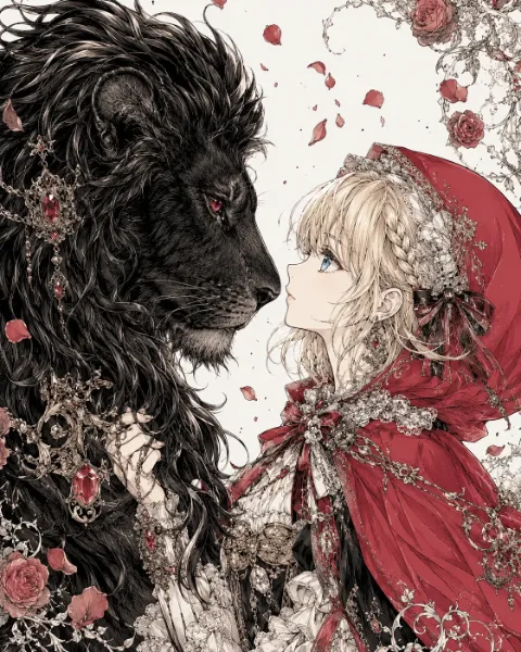 黒獅子と赤ずきん